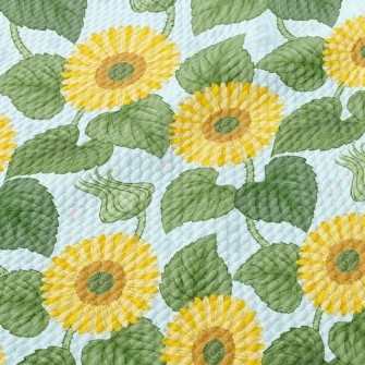 Vibrant Sunflower Birdseye Piqué