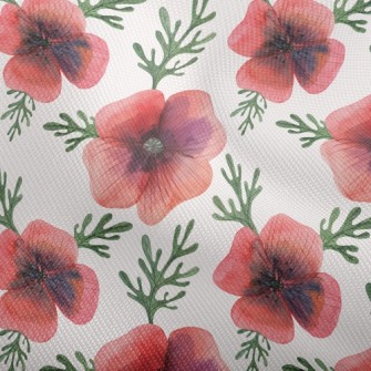 Bright And Generous Poppy Flow Dobby
