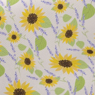 Sunflowers And Lavender Twill