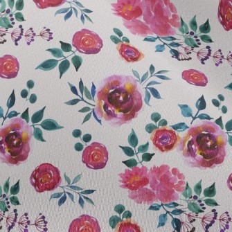 Blooming Noble Peonies Chiffon