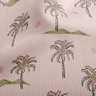 Arcade Coconut Tree Athletic Mesh Flat Back