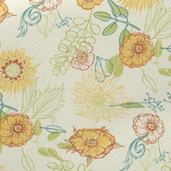 Full Of Energy And Flowers Twill
