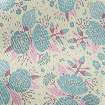Big Psychedelic Flower Standard Corduroy