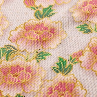 Happy And Sweet Peonies Birdseye Piqué