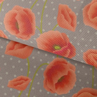 Red Poppy Flower Waterproof Oxford