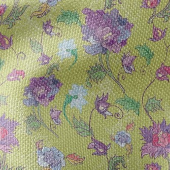 Peonies And Chrysanthemums Waterproof Canvas