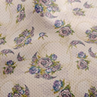 Rose Wreath Athletic Mesh Flat Back