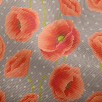 Red Poppy Flower Dobby