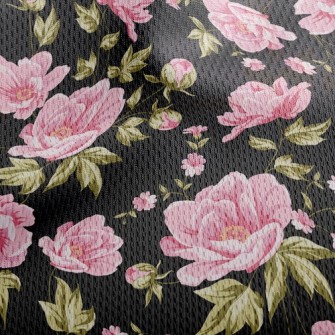Peonies In Bloom Athletic Mesh Flat Back