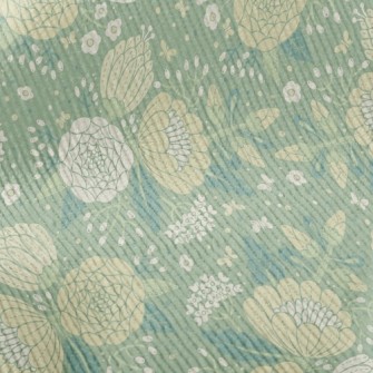 Retro Texture Flowers Standard Corduroy