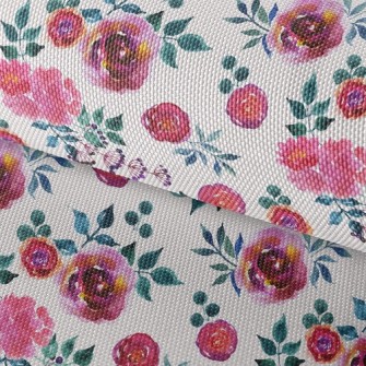 Blooming Noble Peonies Waterproof Oxford