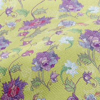 Peonies And Chrysanthemums Performance Linen