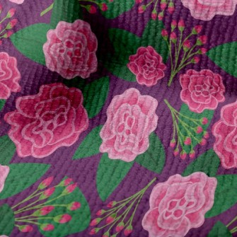 Red Flowers And Buds Terry