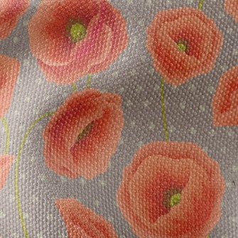 Red Poppy Flower Waterproof Canvas