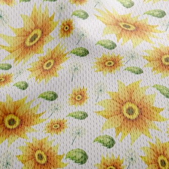 Sunflower Dandelion Athletic Mesh Flat Back