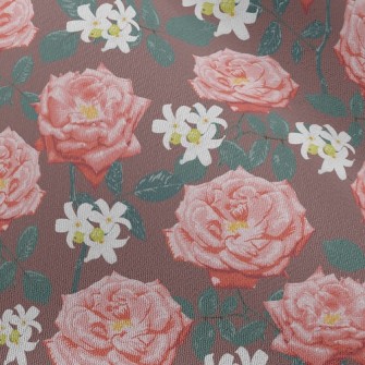Elegant Peony Flower Chiffon