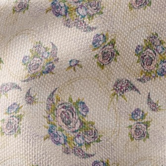 Rose Wreath Waterproof Canvas