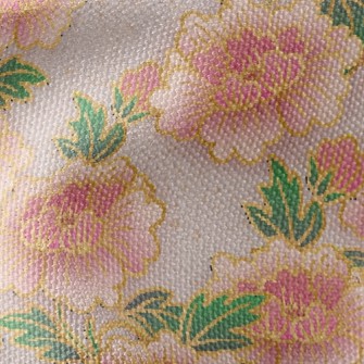 Happy And Sweet Peonies Waterproof Canvas