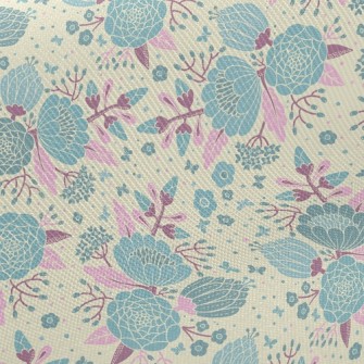Big Psychedelic Flower Twill