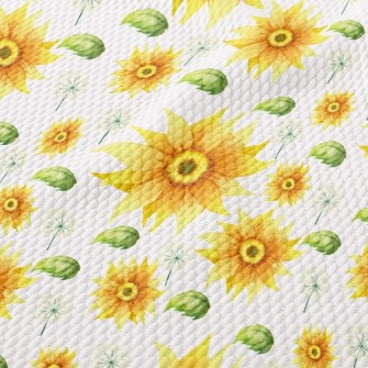 Sunflower Dandelion Birdseye Piqué