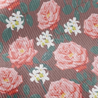 Elegant Peony Flower Standard Corduroy