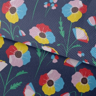 Colorful Flowers Waterproof Oxford
