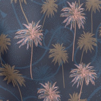 Cool Color Coconut Tree Stretch Ponte