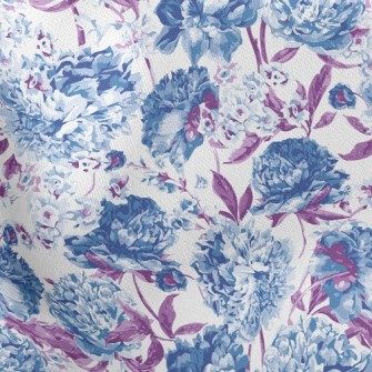 Psychedelic Color Peonies Stretch Ponte