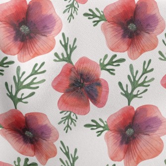 Bright And Generous Poppy Flow Stretch Ponte