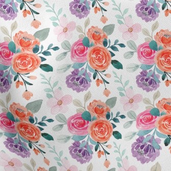 Bright Beautiful Roses Stretch Ponte
