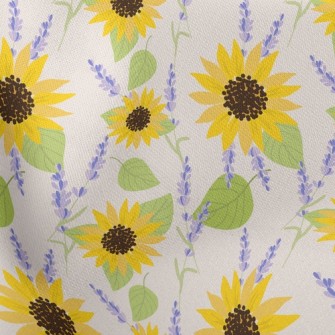 Sunflowers And Lavender Stretch Ponte