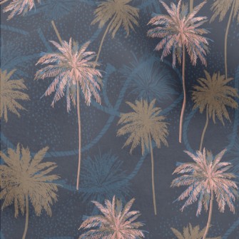 Cool Color Coconut Tree Micro Fleece