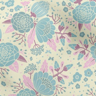 Big Psychedelic Flower Micro Fleece