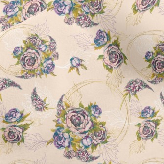 Rose Wreath Micro Fleece