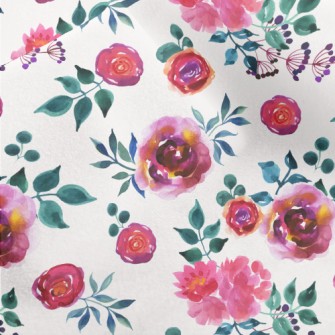 Blooming Noble Peonies Micro Fleece
