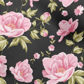 Peonies In Bloom Micro Fleece