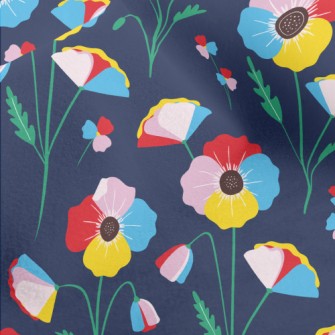 Colorful Flowers Micro Fleece