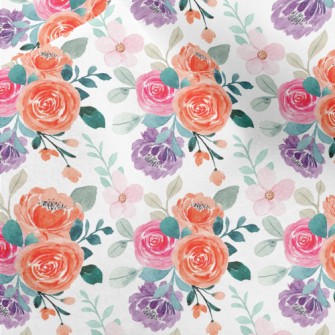 Bright Beautiful Roses Micro Fleece