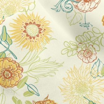 Full Of Energy And Flowers Micro Fleece