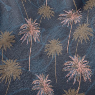 Cool Color Coconut Tree Minky