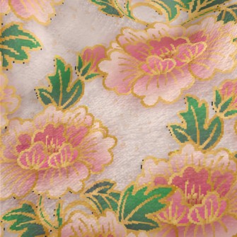 Happy And Sweet Peonies Minky