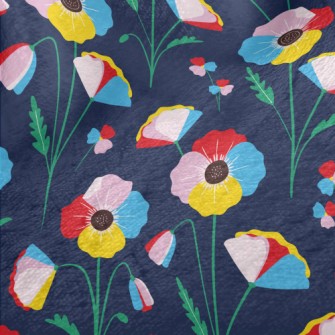 Colorful Flowers Minky