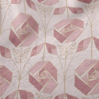 Geometric Rose Minky
