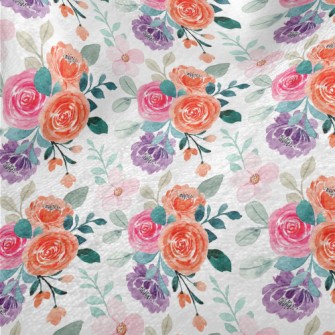 Bright Beautiful Roses Minky