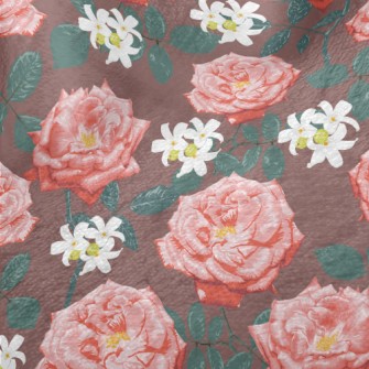Elegant Peony Flower Minky
