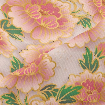 Happy And Sweet Peonies Piqué