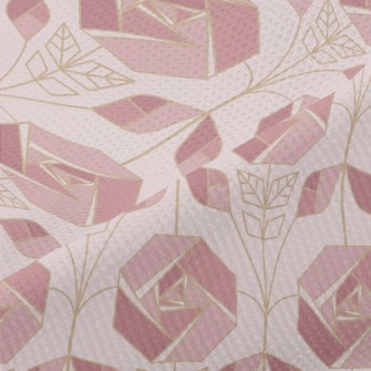 Geometric Rose Piqué
