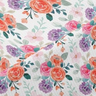 Bright Beautiful Roses Piqué