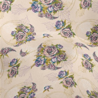 Rose Wreath Lightweight Performance Linen