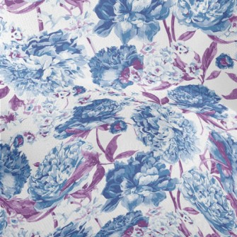 Psychedelic Color Peonies Lightweight Performance Linen